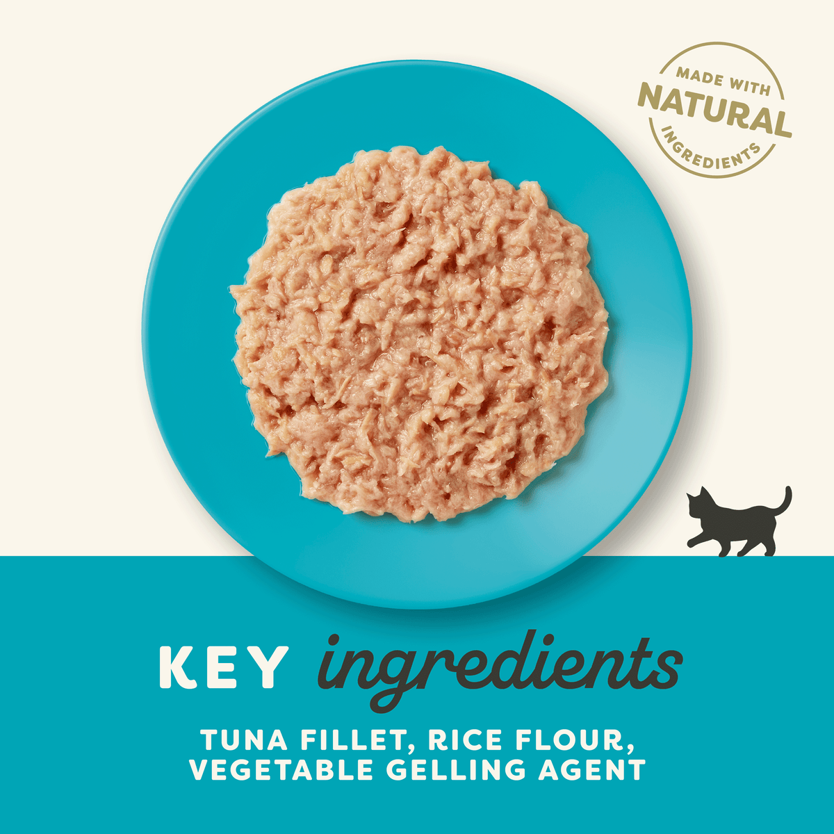 Natural Premium Wet Cat Food for Kittens, Tuna Fillet 70g Can – product image 4