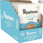 Natural Premium Wet Cat Food for Adult Cats, Tuna Fillet with Sea Bream 70g Pouch – product image 2