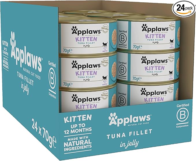 Natural Premium Wet Cat Food for Kittens, Tuna Fillet 70g Can – product image 2