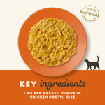 Natural Premium Wet Cat Food for Adult Cats, Chicken Breast with Pumpkin in Broth 70g Pouch – product image 4