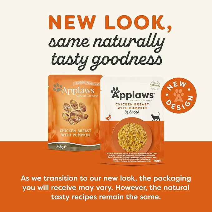 Natural Premium Wet Cat Food for Adult Cats, Chicken Breast with Pumpkin in Broth 70g Pouch – product image 3