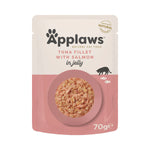 Natural Premium Wet Cat Food for Adult Cats, Tuna with Salmon in a Tasty Jelly 70g Pouch – product image 1